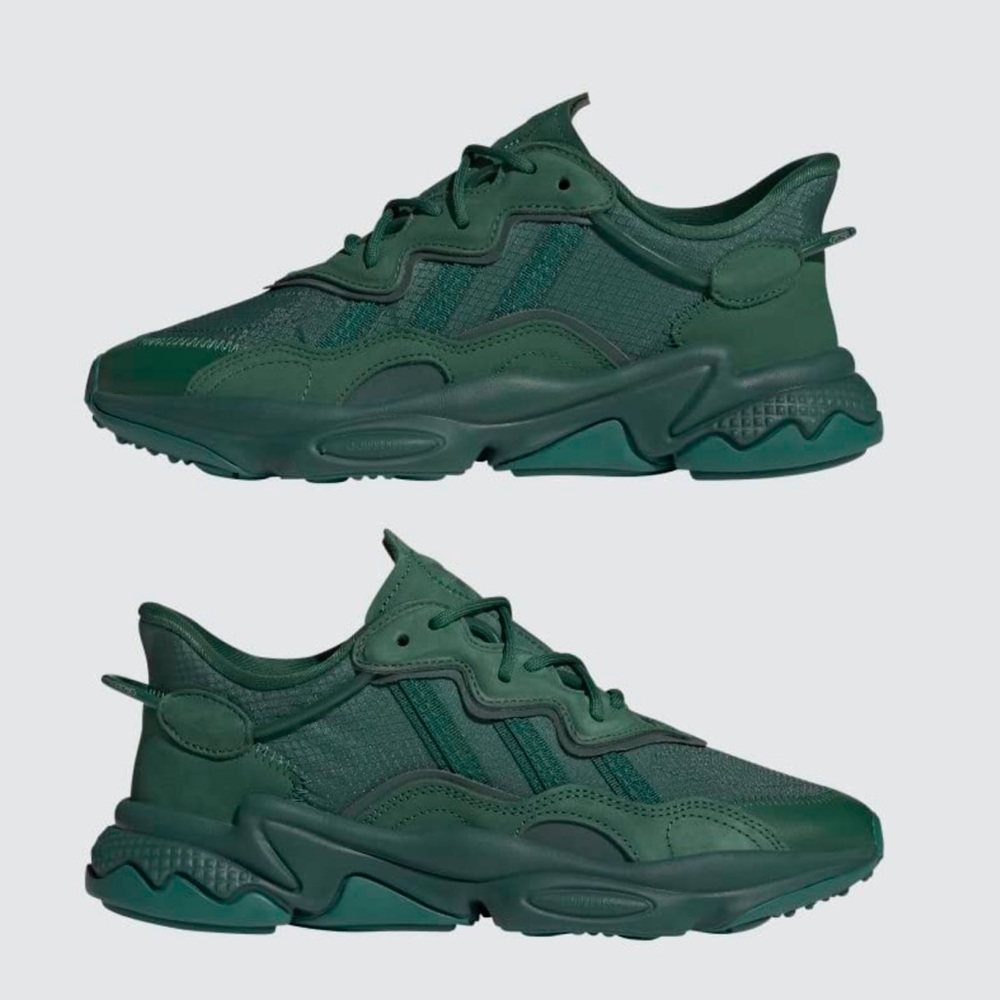 ADIDAS OZWEEGO dark green sneakers